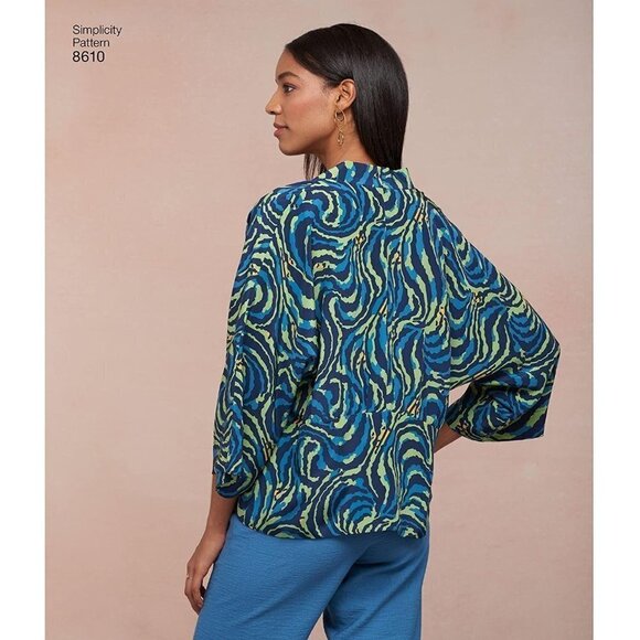 Simplicity Sewing Pattern 8610 Misses Kimono Jumps - Picture 5 of 6